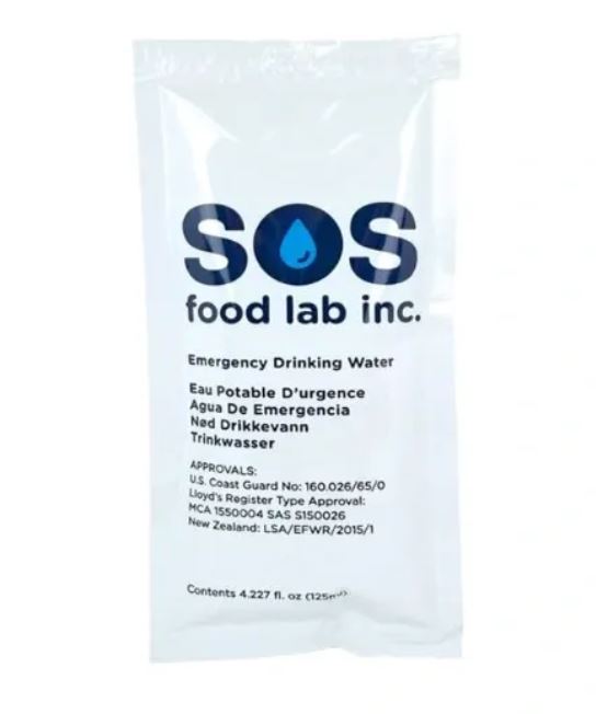 emergency drinking water pouch